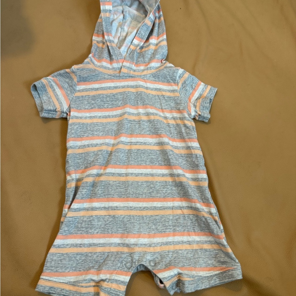Carter's Multicolor Striped Baby Romper